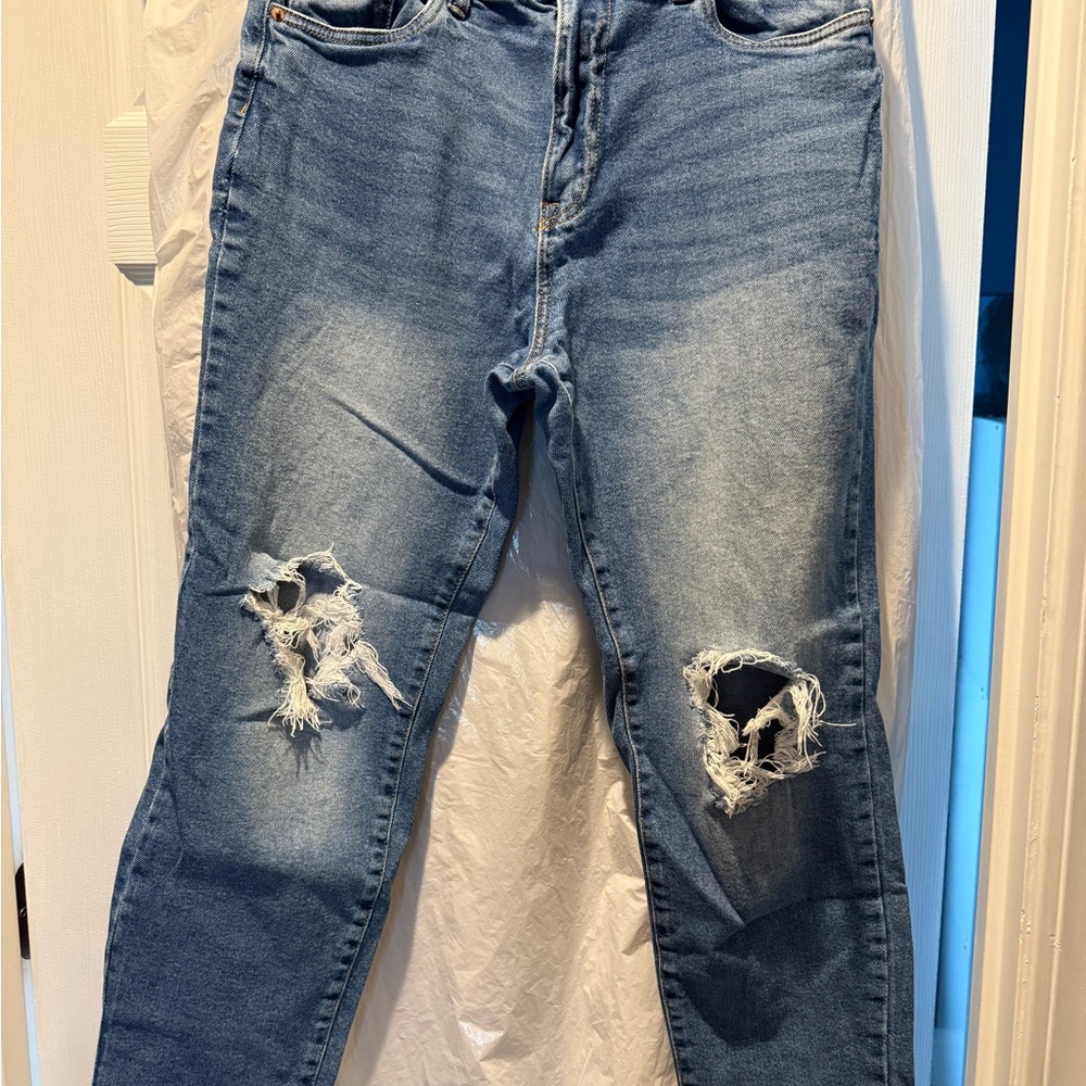 Distressed Blue Women's Jeans
